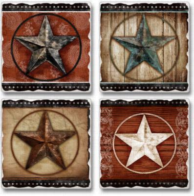 Highland Graphics Barn Star Coaster Set 