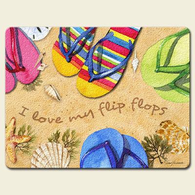 Highland Graphics Flop Flip Large Glass Cutting Board 