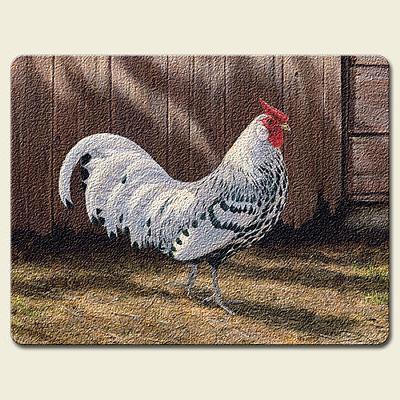 Highland Graphics Barnyard Roosters Large Cutting Board 