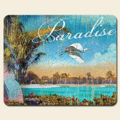 Highland Graphics Relax at the Beach Small Glass Cutting Board 