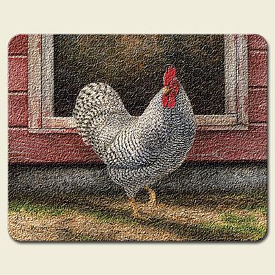 Highland Graphics Barnyard Roosters Small Cutting Board 