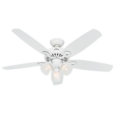 Hunter Fan Co Builder Plus 52inch Snow White