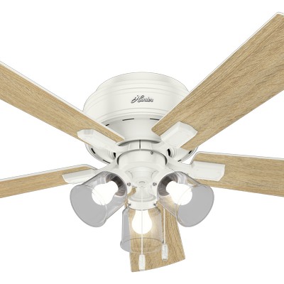 Hunter Fan Co Crestfield Low Profile Fresh White