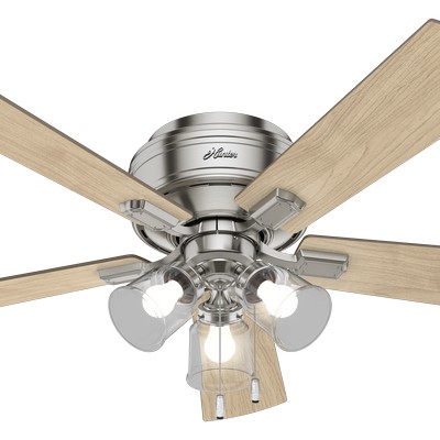 Hunter Fan Co Crestfield Low Profile Brushed Nickel