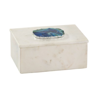 Lazy Susan 8989 010 Marble,Blue Agate,Silver