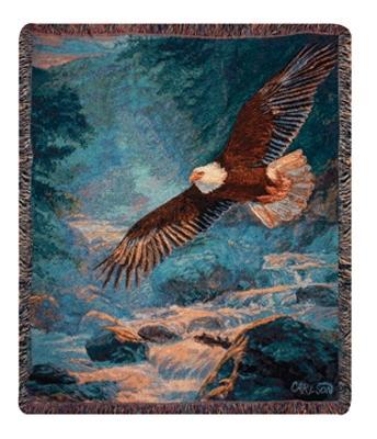 Manual Woodworkers and Weavers  Inc American Majesty Tapestry Throw 