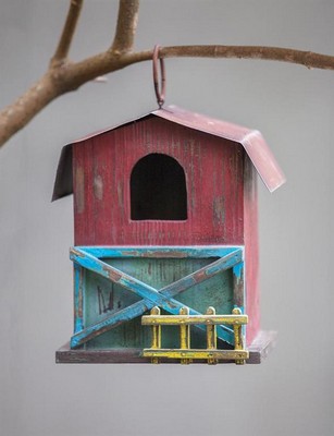 Manual Woodworkers and Weavers  Inc Farm Life Wood Birdhouse 