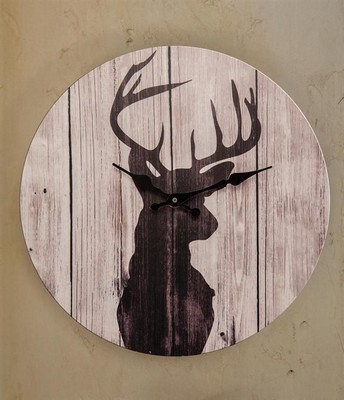 Manual Woodworkers and Weavers  Inc Greystone Deer Wall Clock 