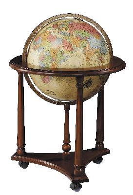 Replogle Globes Lafayette Antique Illuminated Floor Globe 