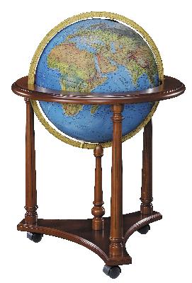 Replogle Globes Lafayette Blue Illuminated Floor Globe 