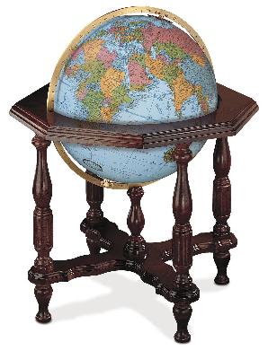 Replogle Globes Statesman Blue Illuminated Floor Globe 