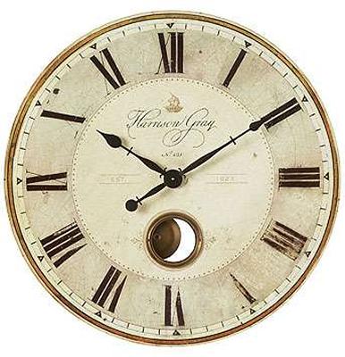 Timeworks  Inc Harrison Gray 31 Inch Wall Clock 