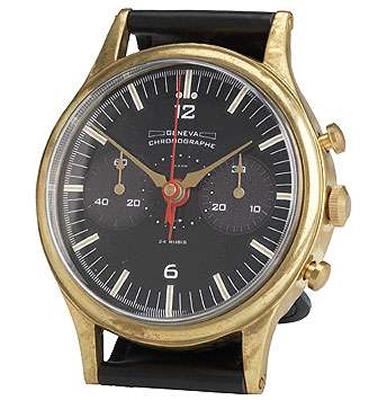 Timeworks  Inc Geneva Brass Wristwatch 