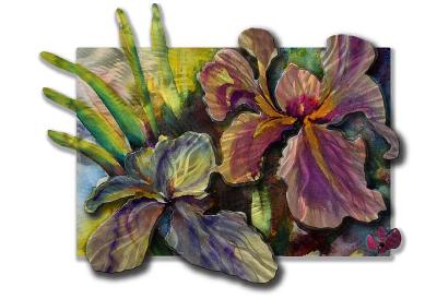 All My Walls Iris Blue, Green, Yellow, White, Pink, Violet, Silver