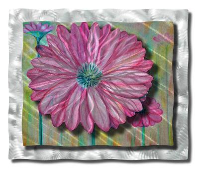 All My Walls Zinnia Pink, Green, Silver, Blue, Yellow