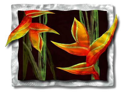 All My Walls Catch the Rain Green, Orange, Red, Yellow