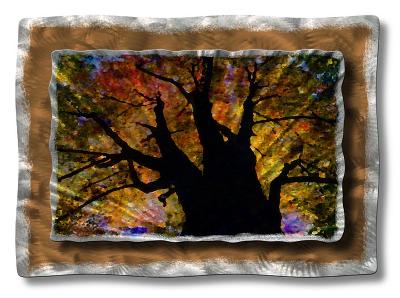 All My Walls Brilliant Branches Green, Blue, Yellow, Red, Brown, Gold, Silver