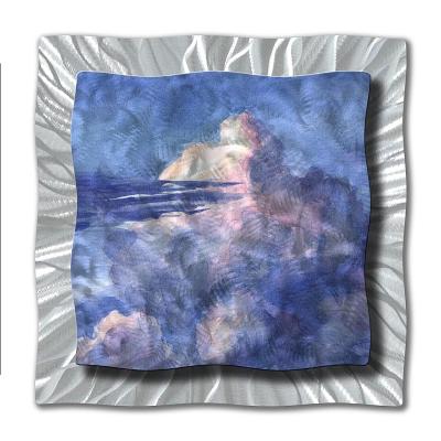 All My Walls Clouds in the Sky Blue, Purple, Silver