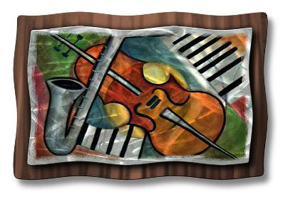 All My Walls Rhythm Brown, Gray, White, Black, Orange, Yellow