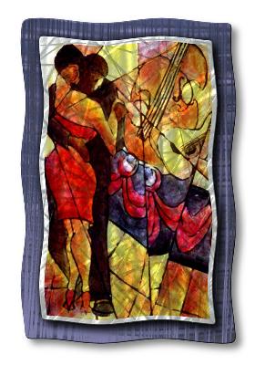 All My Walls Dance with Me Violet, Yellow, Red