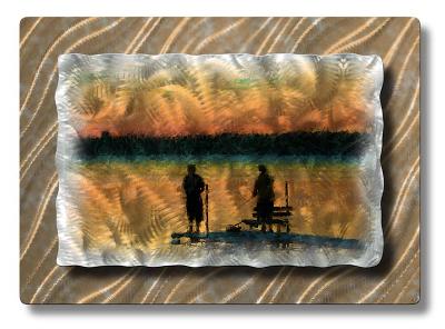 All My Walls Dock Yellow, Orange, Green, Silver