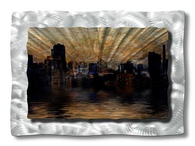 All My Walls Dark City Black, Gold, Silver