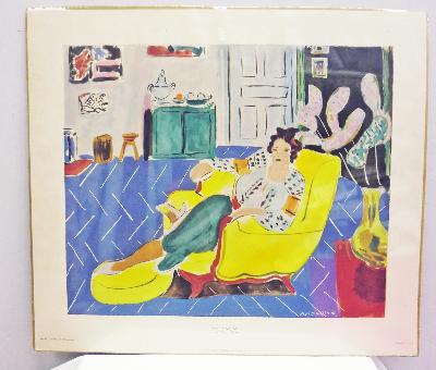 Davids Fine Art The Yellow Chair - Painting by Henri Matisse 