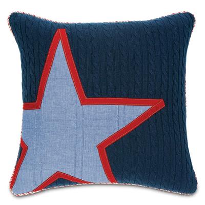 Eastern Accents Dune Denim Star Insert Pillow 