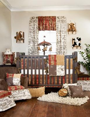 Glenna Jean Carson 5 Piece Crib Bedding Set 