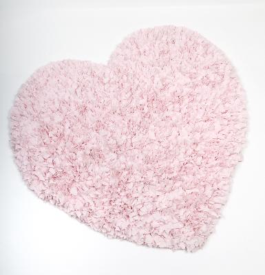 Glenna Jean Love Letters Pink Heart Rug 