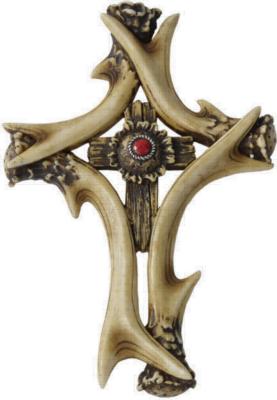 HomeMax Imports Red Antler Cross 