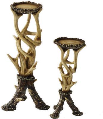 HomeMax Imports Antler Candle Holder - Set of 2 