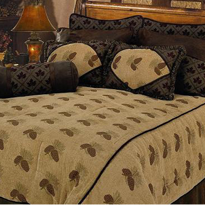 HomeMax Imports Pine Cone Comforter Set 