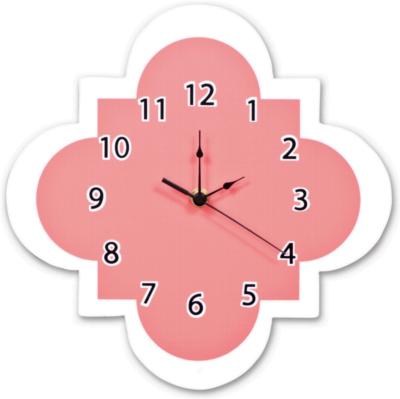 Trend Lab Coral Quatrefoil Wall Clock 