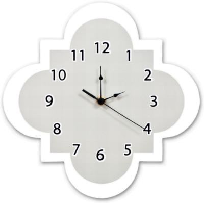 Trend Lab Gray Quatrefoil Wall Clock 