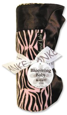 Trend Lab Sweet Safari Pink Zebra Blanket 