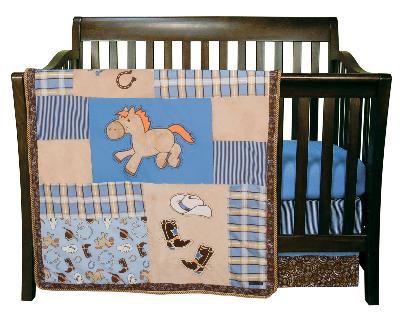 Trend Lab Cowboy Baby 3 Piece Crib Bedding Set 