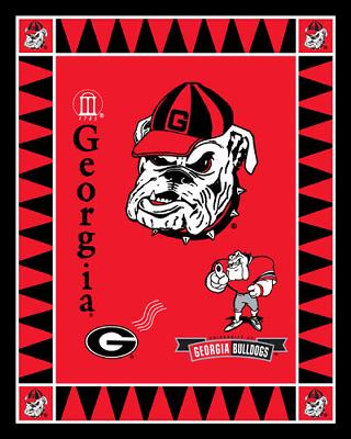 Foust Textiles Inc Georgia Bulldogs Fleece Panel 