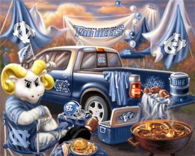 Foust Textiles Inc North Carolina Tar Heels Tailgate Fleece Panel 
