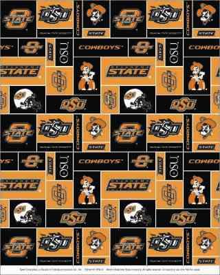 Foust Textiles Inc Oklahoma State Cowboys Block Fleece 