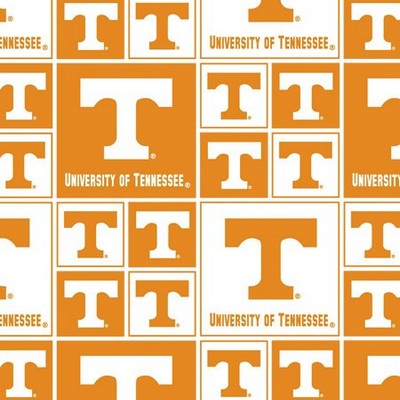 Foust Textiles Inc Tennessee Volunteers Cotton Print 
