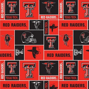 Foust Textiles Inc Texas Tech Red Raiders Block Fleece 