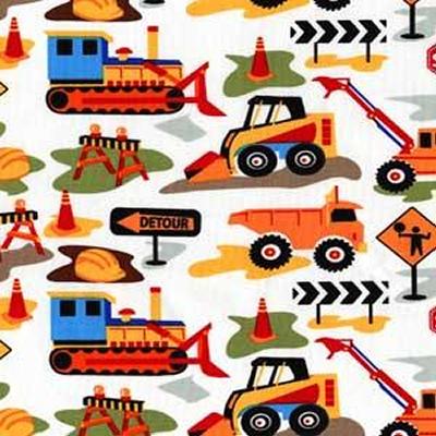 Michael Miller Fabrics Dig It White