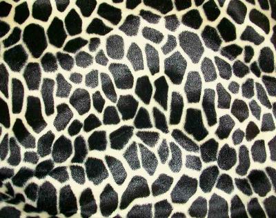 Shannon Fabrics Soft Fur Giraffe  Tan/Black