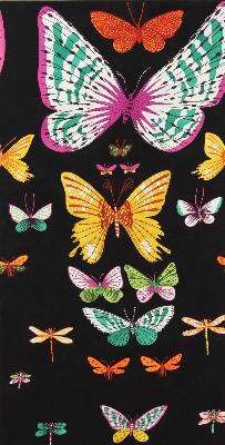 Alexander Henry African Butterfly Black/Multi