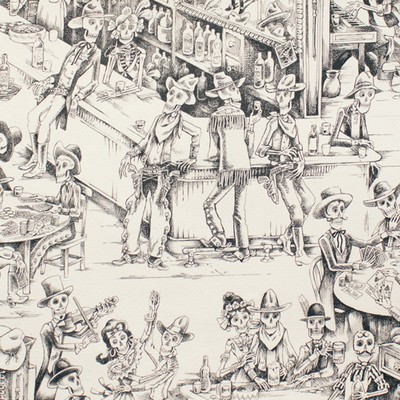 Alexander Henry Deadwood Saloon Tea Ground Black