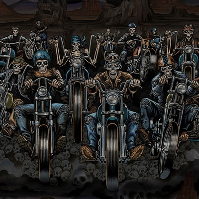 Alexander Henry Riders On The Storm Black 8990b