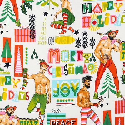 Alexander Henry Santas Helpers Natural 8903a2