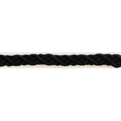 Brimar Trim  1/4 in Braided Lipcord BK