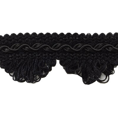 Brimar Trim 1 1/2 in Scallop Fringe BK